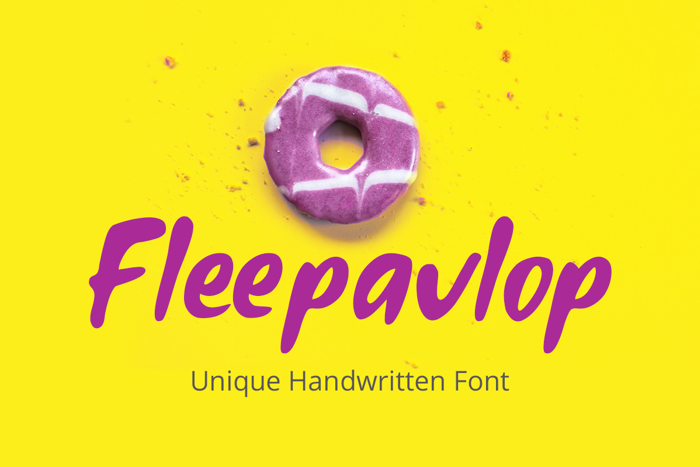 Fleepavlop Font poster