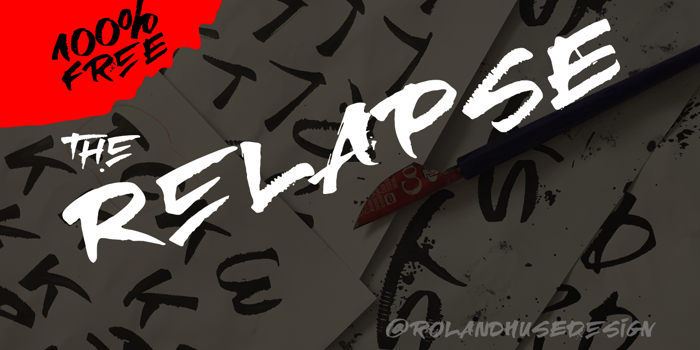 RElapse Font poster