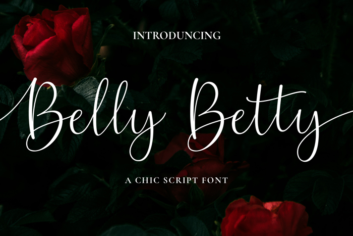 Belly Betty Font poster