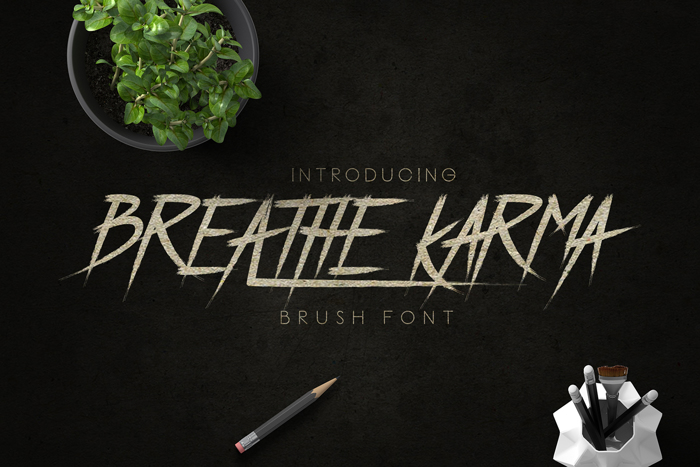 Breathe Karma Font poster