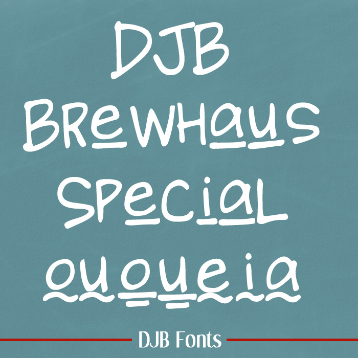 DJB BREWHAUS SPECIAL Font poster