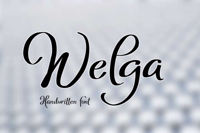 Welga Font poster