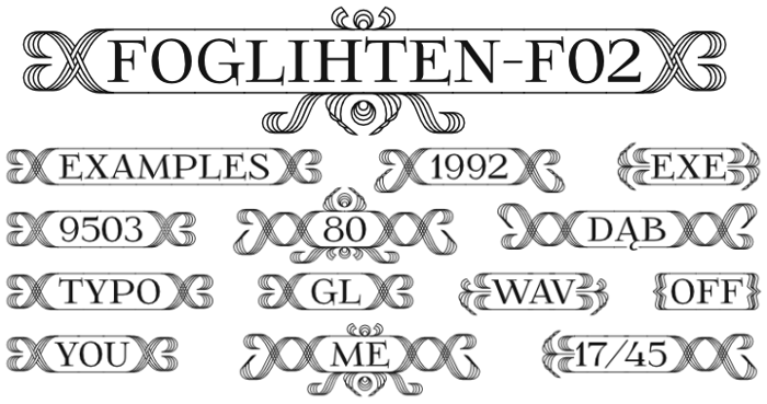 FoglihtenFr02 Font poster