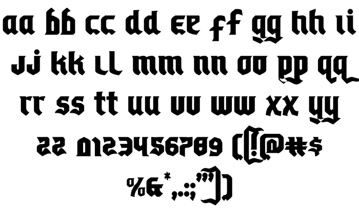 Empire Crown Font poster