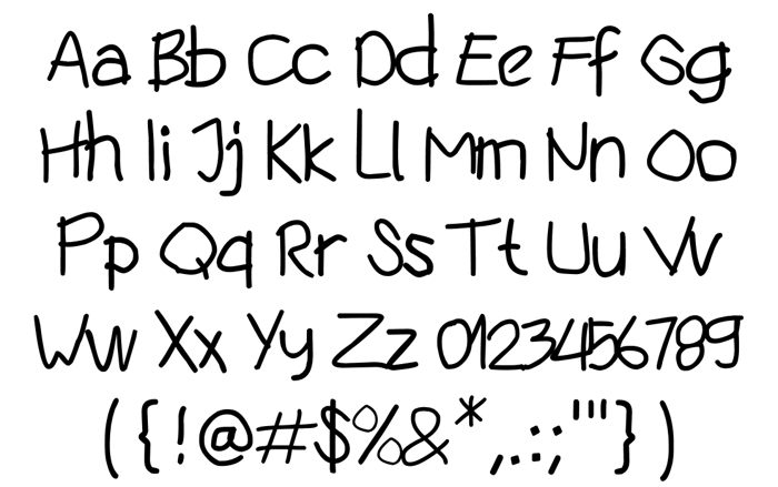 silly bug Font poster