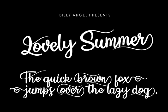 Lovely Summer Font poster