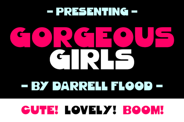 Gorgeous Girls Font poster