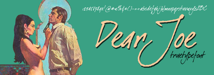 Dear Joe Font poster