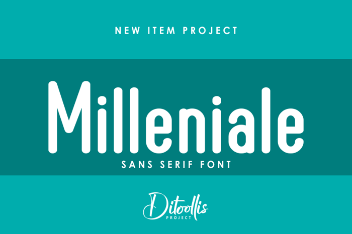 Milleniale Font poster