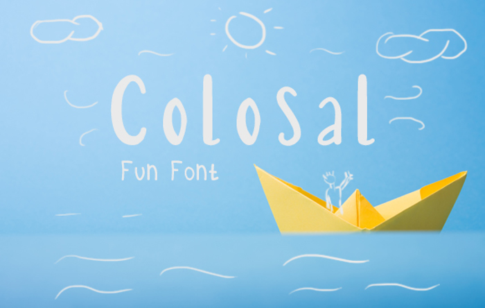 Colosal Font poster