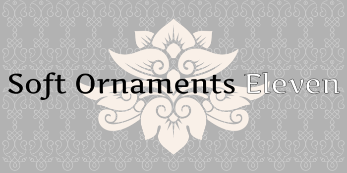 Soft Ornaments Eleven Font poster