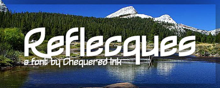 Reflecques Font poster