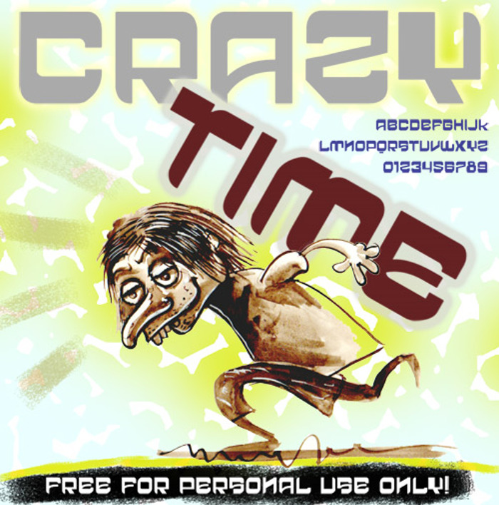 vtks crazy time Font poster