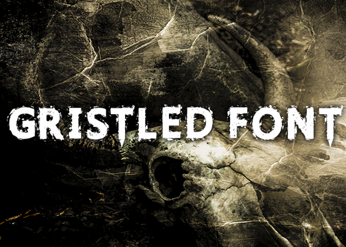 Gristled Font poster