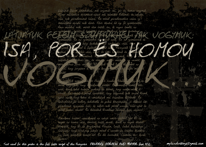 Isa Por Es Homou Font poster