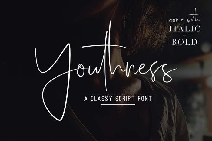 Youthness Font poster