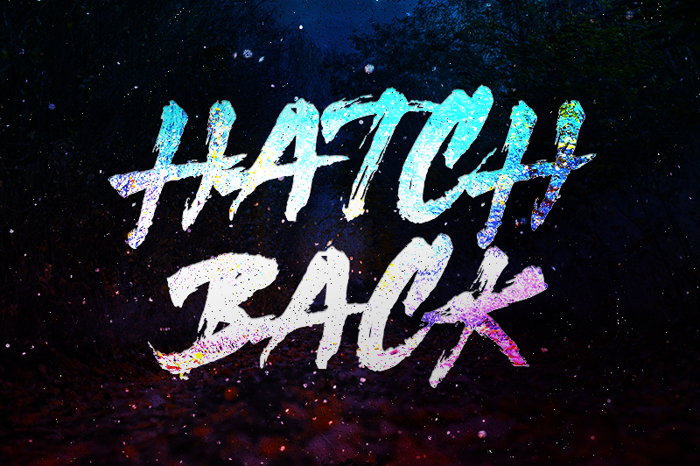 Hatchback Font poster