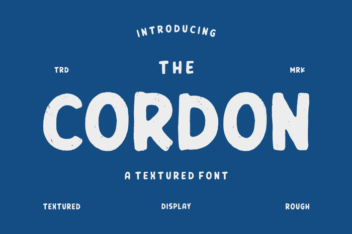 CORDON Font poster