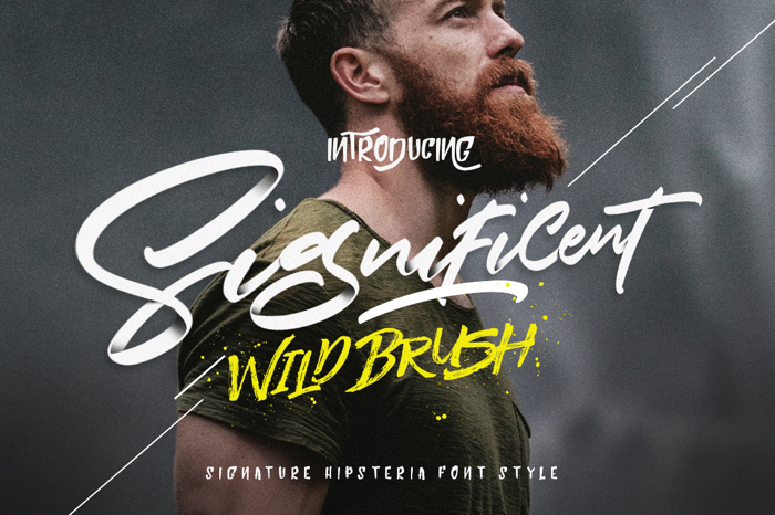 Significent Font poster