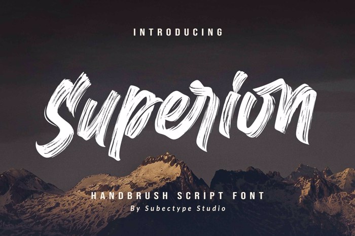 Superion Font poster