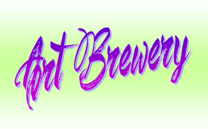 Art Brewery Font poster