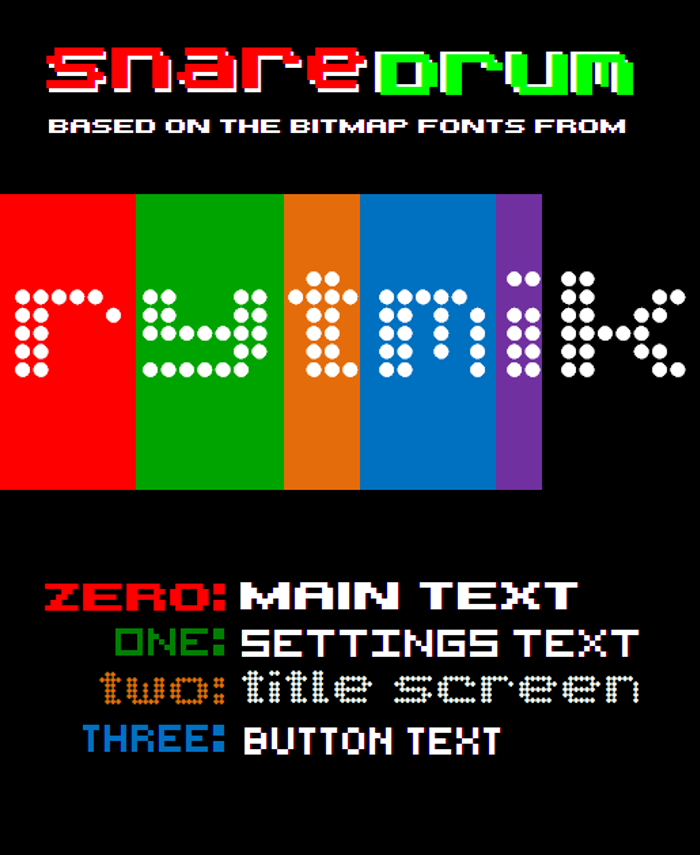 SnareDrum One NBP Font poster