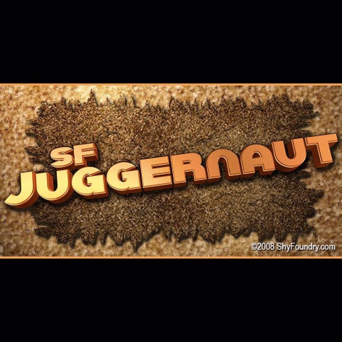 SF Juggernaut Font poster