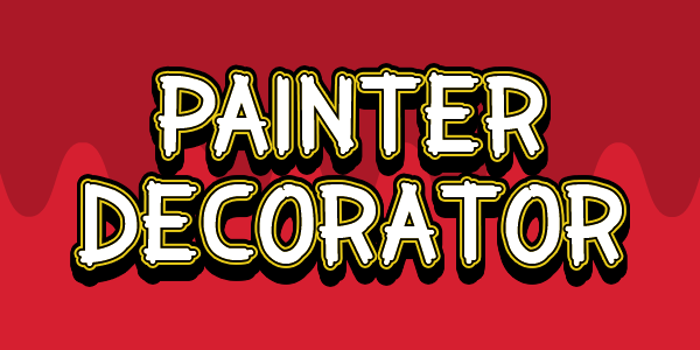 Painter Decorator Font poster