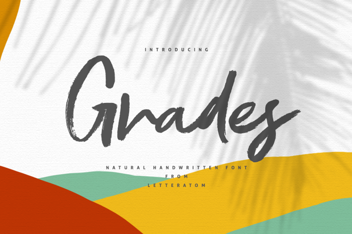 Grades Font poster