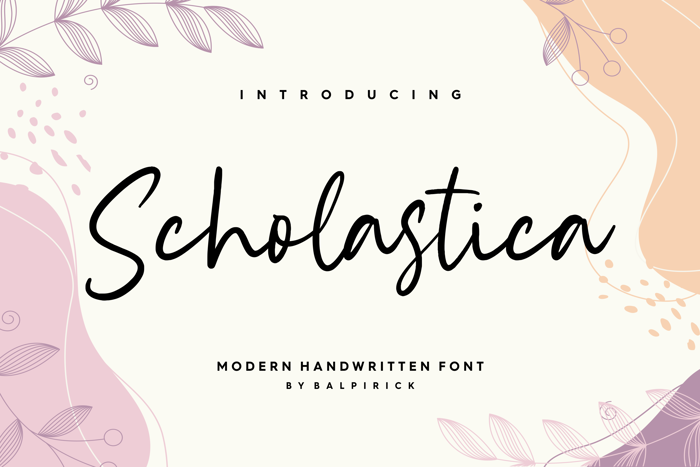Scholastica Font poster