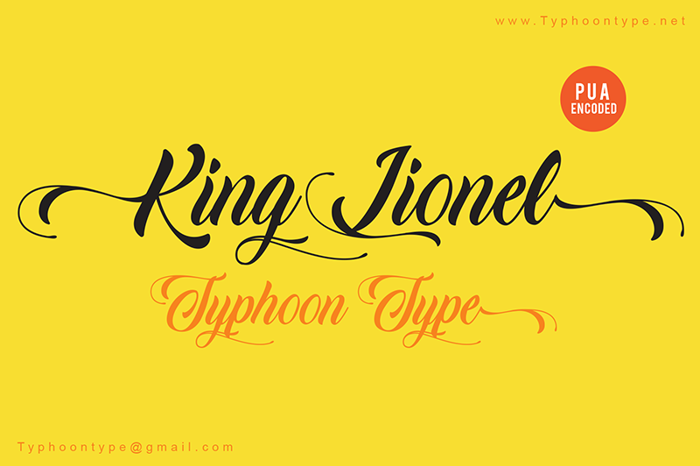 King Lionel (Personal Use) Font poster