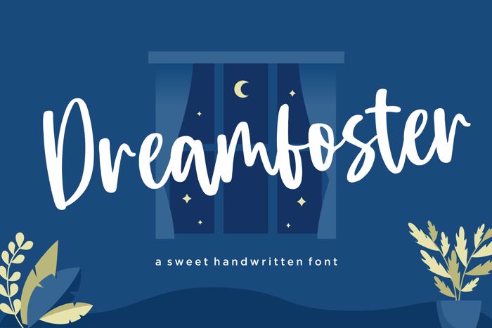 dreamfoster Font poster