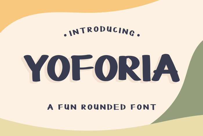 YOFORIA Font poster