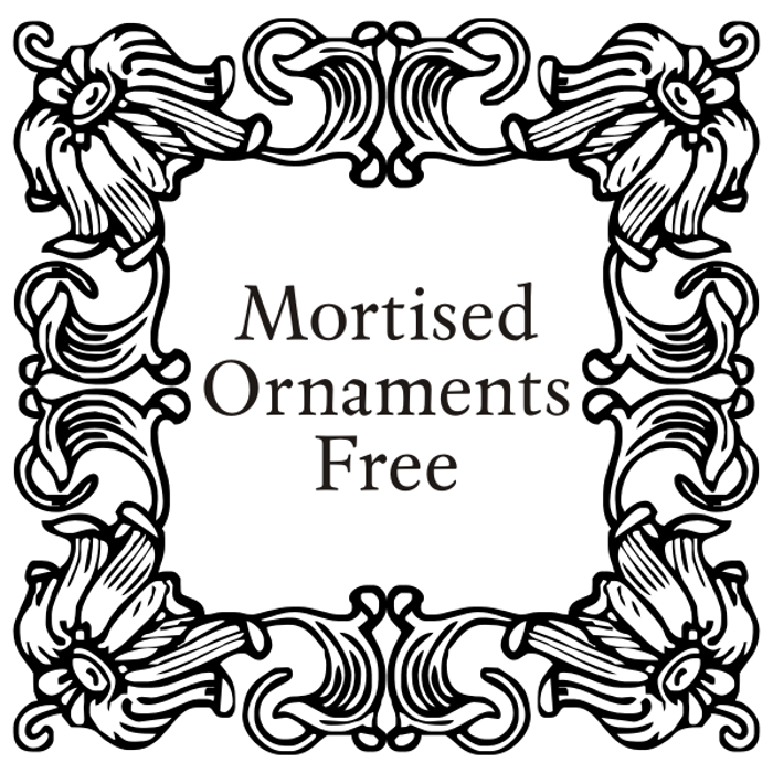 Mortised Ornaments Free Font poster