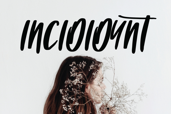 INCIDIDUNT Font poster