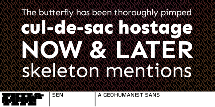 Sen Font poster