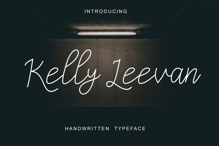 Kelly Leevan Font poster
