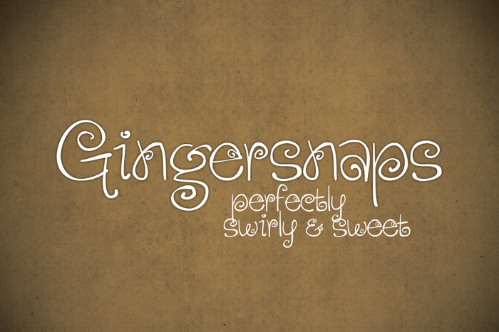 Gingersnaps Font poster