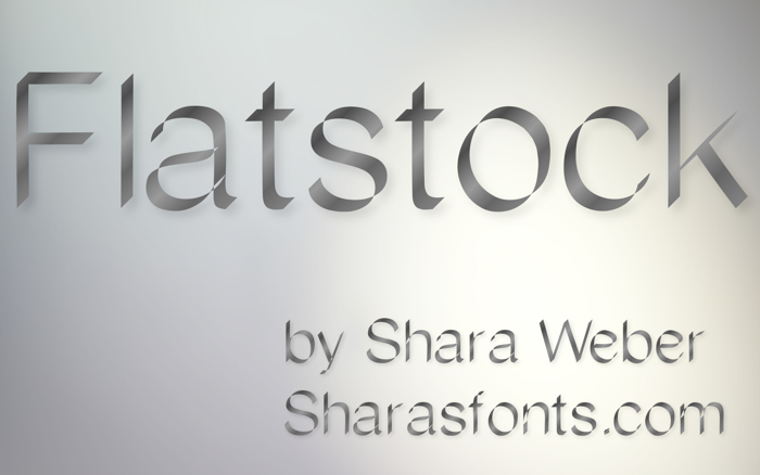 Flatstock Font poster