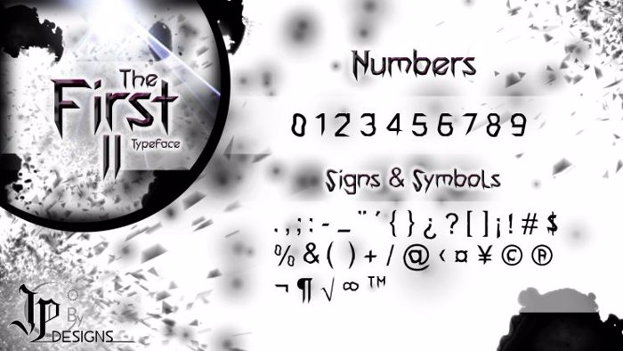 The First II Font poster