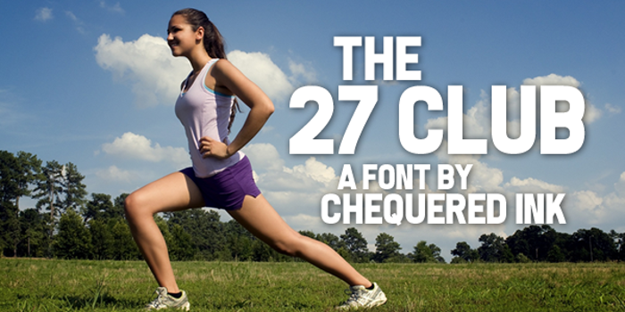 The 27 Club Font poster