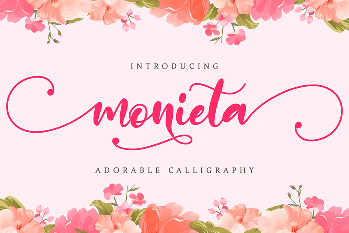 monieta Font poster