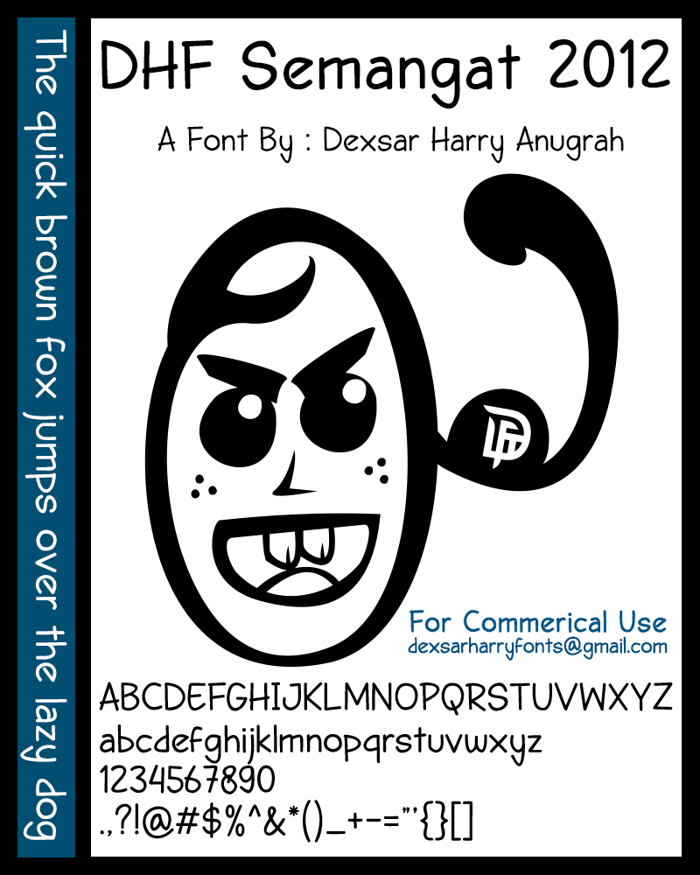 DHF Semangat 2012 Demo Font poster