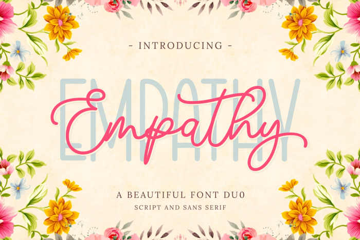 Empathy Duo Font poster