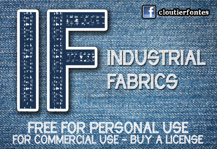CF Industrial Fabrics Font poster