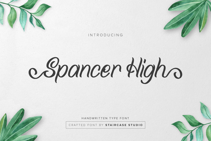 Spancer High Font poster