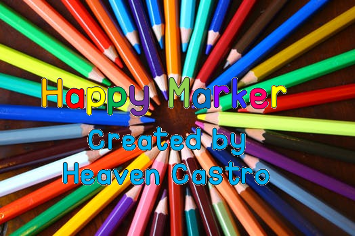 Happy Marker Font poster