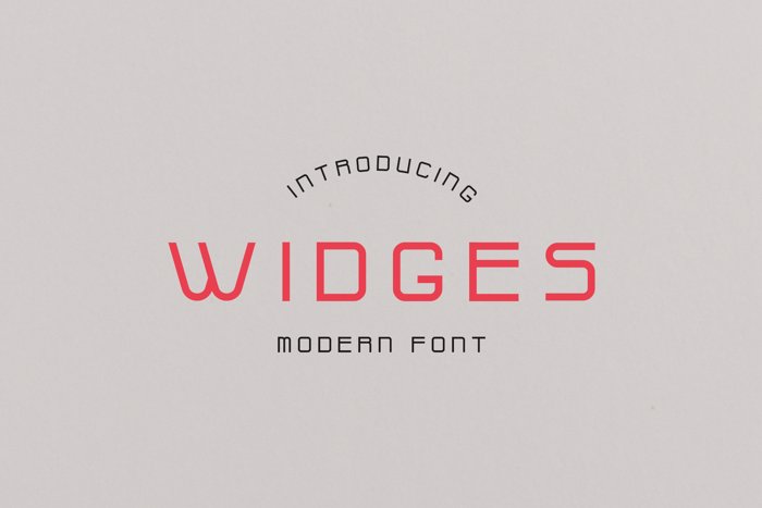 Widges Font poster