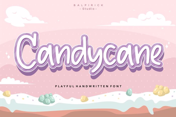 Candycane Font poster