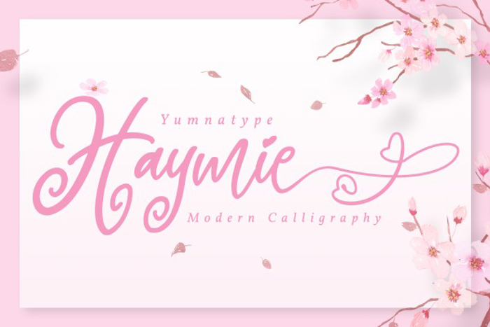 Haymie Font poster